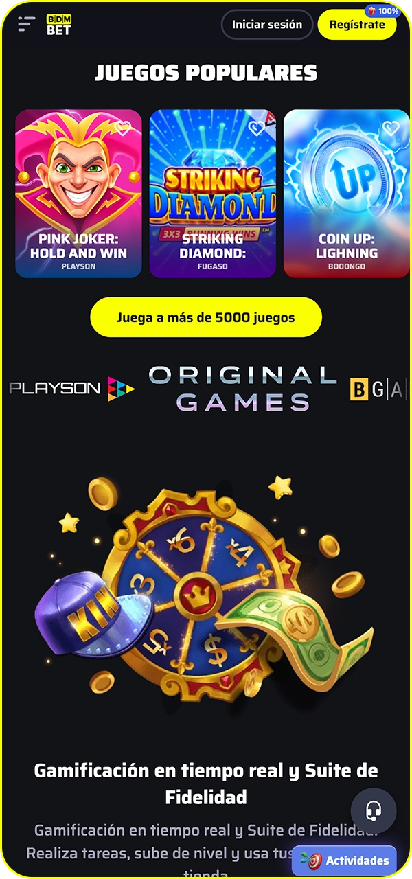 Vaya a la página oficial de BDMBet en España.