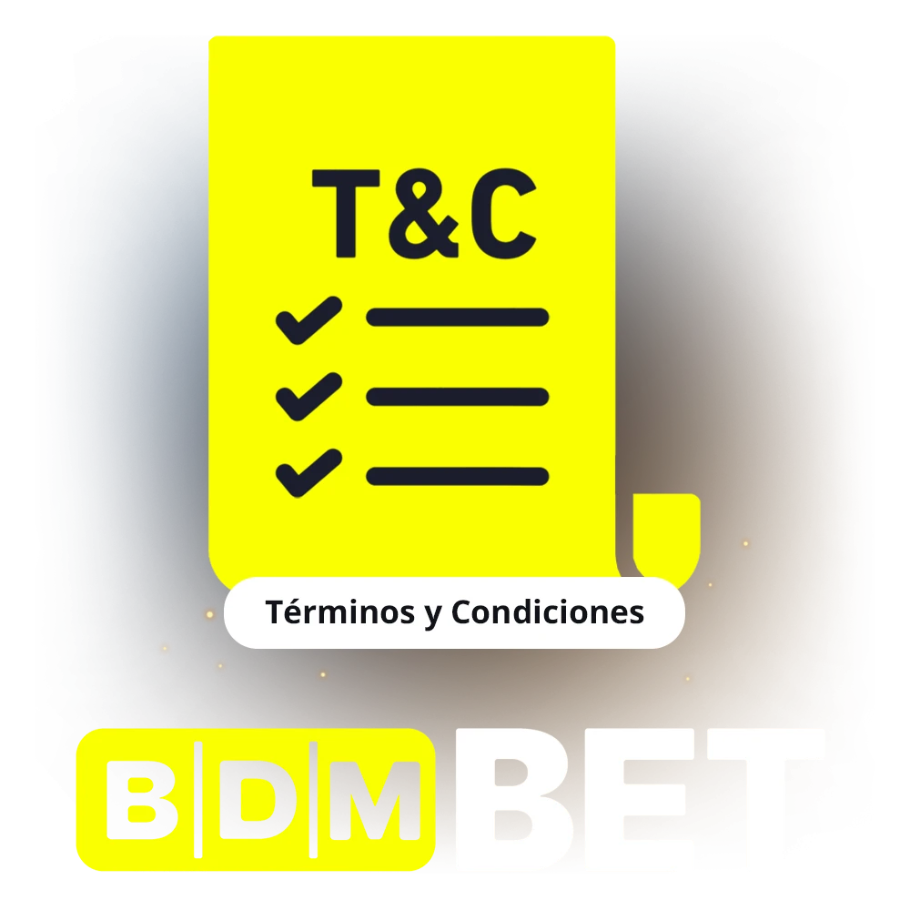 Consulta los términos y condiciones para jugar en el casino BDMbet.